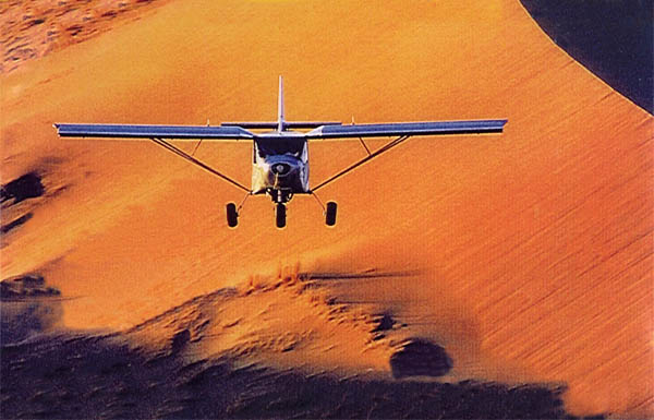 Flying the STOL CH 701 in Tunisia, Africa (Aerokurier, May 1999, Germany)
