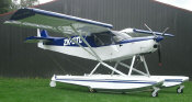 AFTER: Zenair 701 with the installed custom amphib floats