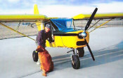 Al Stuber, his dog, and his STOL CH 701