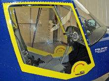 Formed windshield with the option bubble door kit