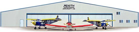 In front of the Zenith Aircraft Company factory (Mexico, Missouri)