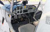 A view of the STOL CH 701 instrument panel and cabin