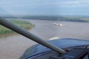 Flying the STOL CH 701 over the Mississippi River