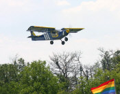 Flying the STOL CH 701 at the "ultralight" field at Sun'n Fun.