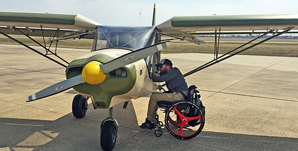 Able Flight pilot Justin Falls