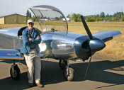 James Mahaney and his Zodiac CH 601, powered by a Lycoming O-235 engine
