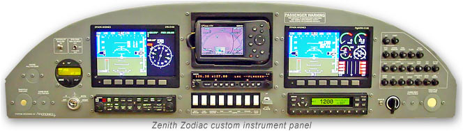 Zodiac CH 650 custom instrument panel